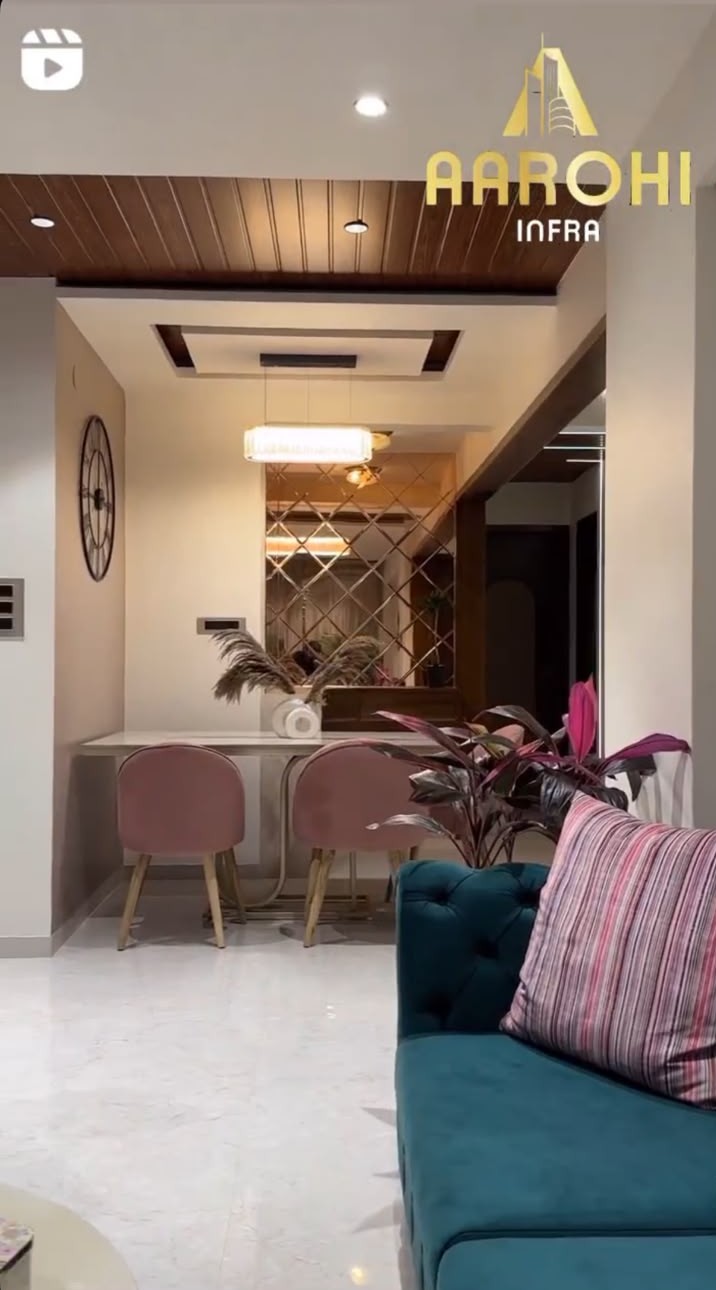 Interior work at Raj Tower, Serene Medows